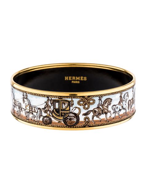 hermès enamel bangle